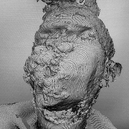 Interrupted 3D scan by artist Paul Coombs